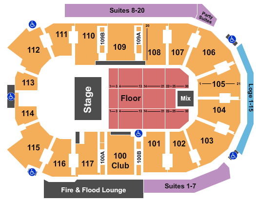 Abbotsford Centre Judas Priest Seating Chart