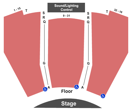 Abbotsford Centre Arts Theatre - Endstage Seating Chart