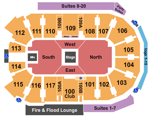 Rogers Forum Center Stage Seating Chart