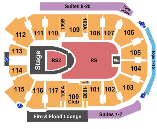 Abbotsford Centre For King and Country Seating Chart