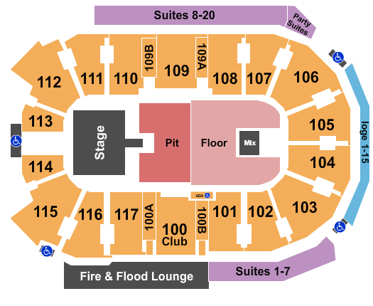 Abbotsford Centre Jon Pardi Seating Chart