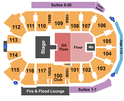 Abbotsford Centre Lee Brice Seating Chart