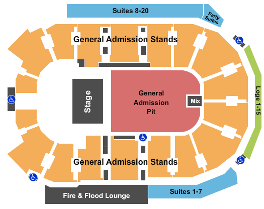 Abbotsford Centre Skillet Seating Chart