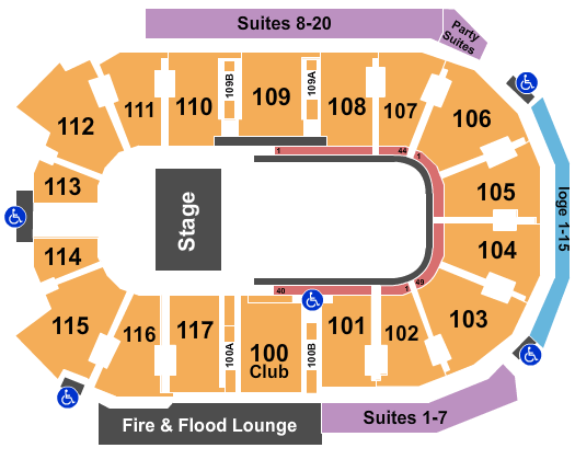 Abbotsford Centre Cirque Crystal Seating Chart