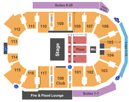 Abbotsford Centre Concert Bowl Seating Chart
