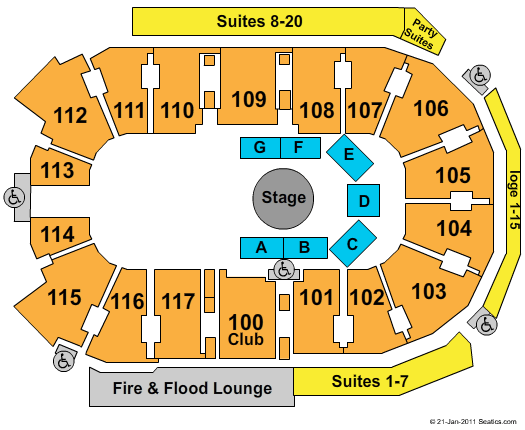 Abbotsford Centre Dralion Seating Chart