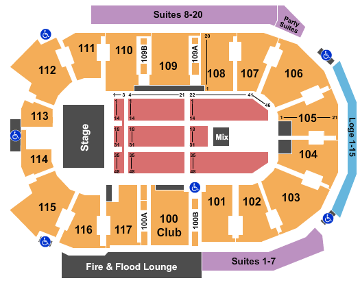 Abbotsford Centre Little Big Town Seating Chart