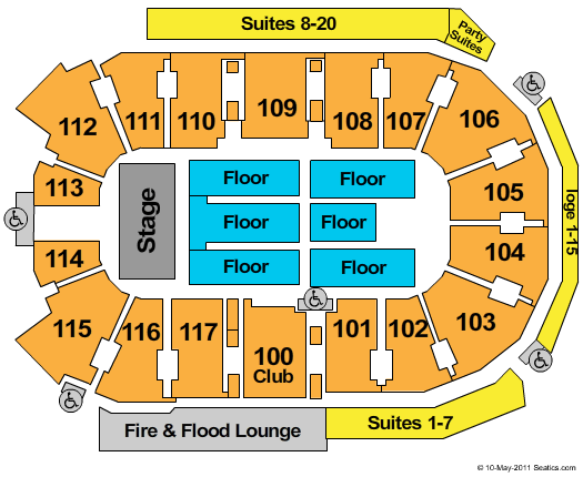 Abbotsford Centre Maroon 5 Seating Chart