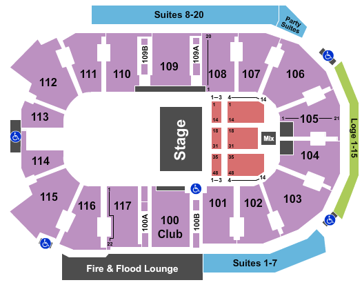 Abbotsford Centre Weird Al Seating Chart