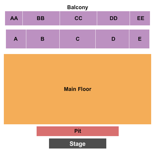 Abilene Auditorium At Abilene Convention Center Endstage Pit Seating Chart