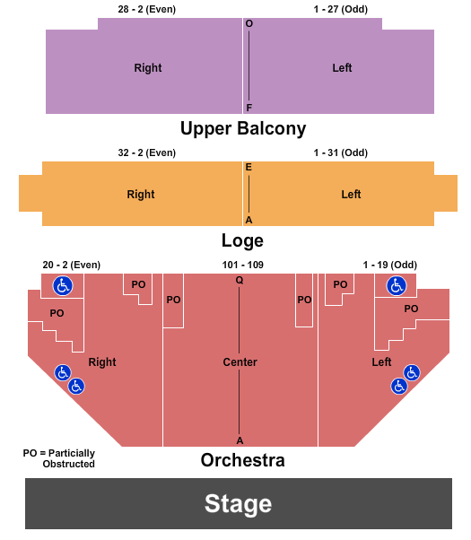 Academy Of Music Seating Chart Ballet