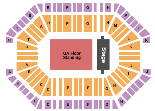 Accor Arena Endstage GA Flr Seating Chart