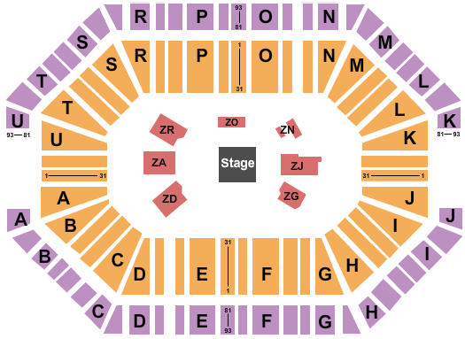Accor Arena UFC Seating Chart