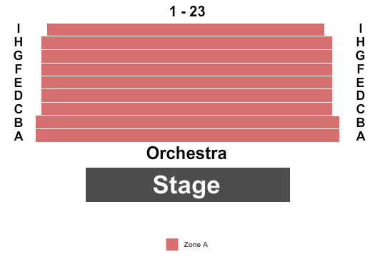 Acorn Theatre Seating Map