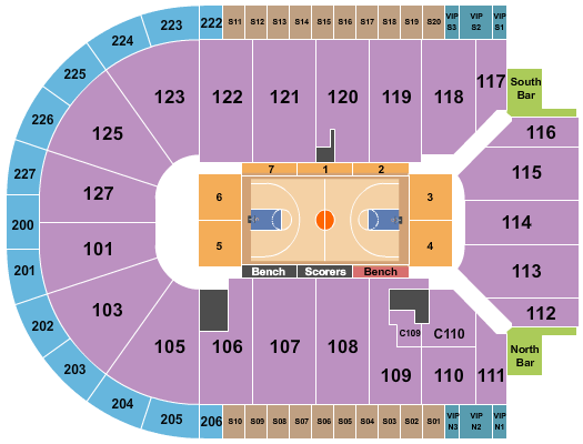 Acrisure Arena Seating Map