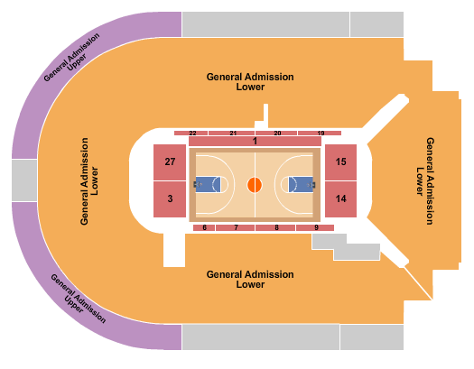 Acrisure Arena Basketball GA Seating Chart