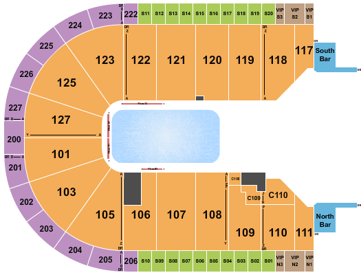 Acrisure Arena Cirque - Crystal Seating Chart