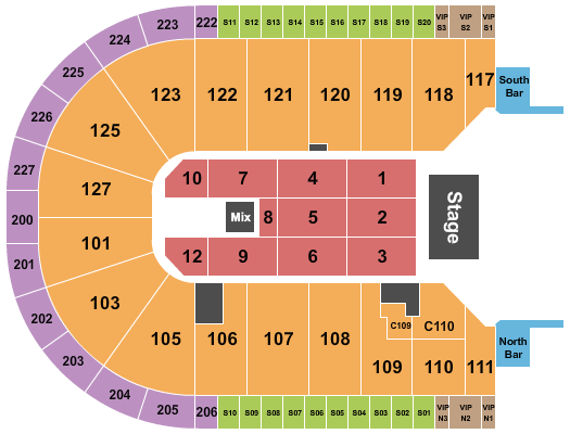 Acrisure Arena End Stage 2 Seating Chart