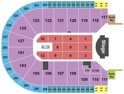 Acrisure Arena Endstage 6 - Flr 1-12, No 11 Seating Chart