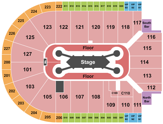 Acrisure Arena Feid Seating Chart