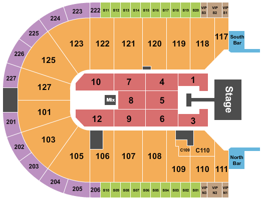 Acrisure Arena, Fuerza Regida Seating Chart | Star Tickets