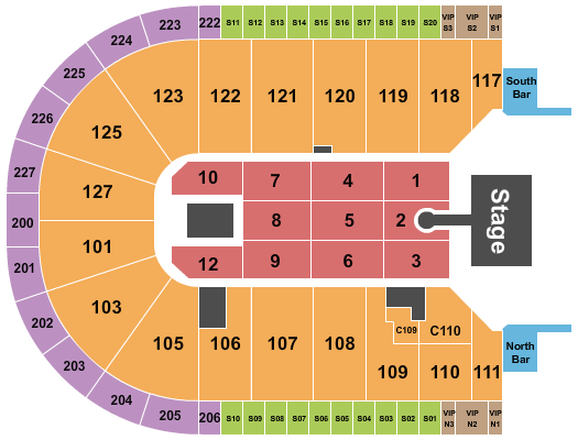 Acrisure Arena Kali Uchis Seating Chart