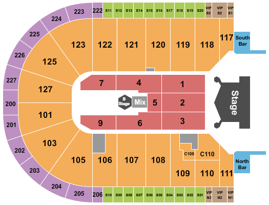 Acrisure Arena Kiss 2023 Seating Chart