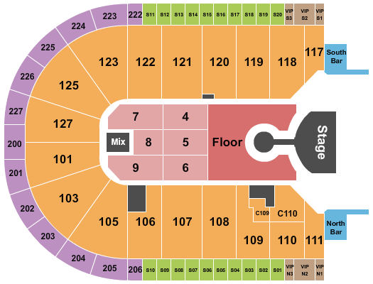 Acrisure Arena Lizzo Seating Chart