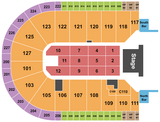 Acrisure Arena Mariah Carey Seating Chart