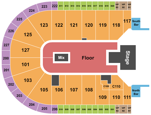 Acrisure Arena Paramore Seating Chart