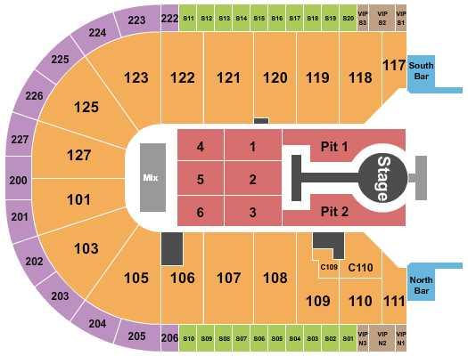 Acrisure Arena Peso Pluma Seating Chart