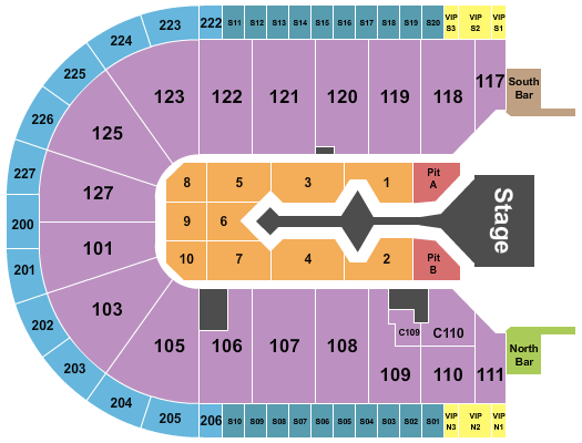 Shakira Acrisure Arena Seating Chart