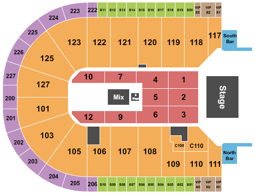 Acrisure Arena Shania Twain Seating Chart
