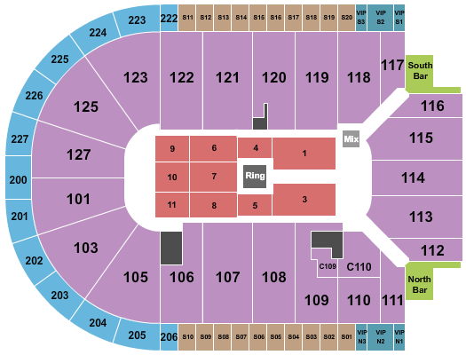 St. Charles Towne Center WWE Seating Chart