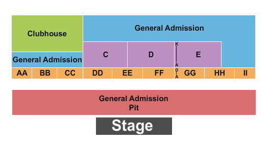 Adams County Fairgrounds - NE Endstage GA Pit Seating Chart