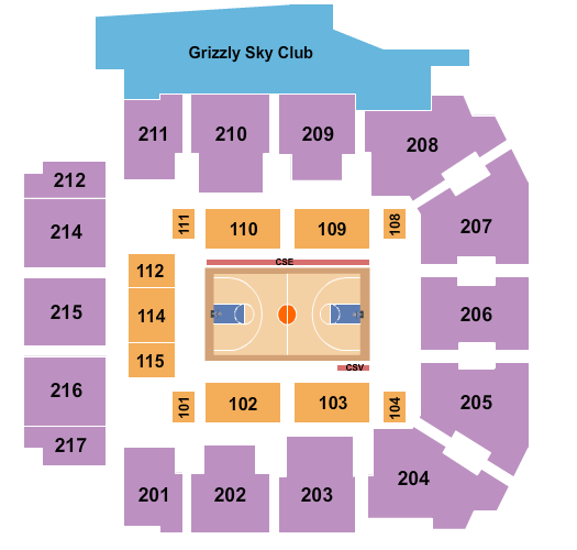 Adams Event Center Globetrotters Seating Chart