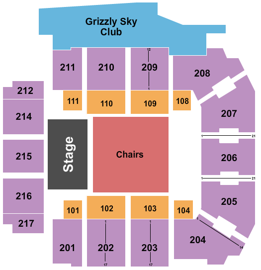 Adams Event Center Ludacris Seating Chart