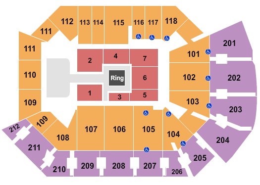 Addition Financial Arena AEW 2 Seating Chart
