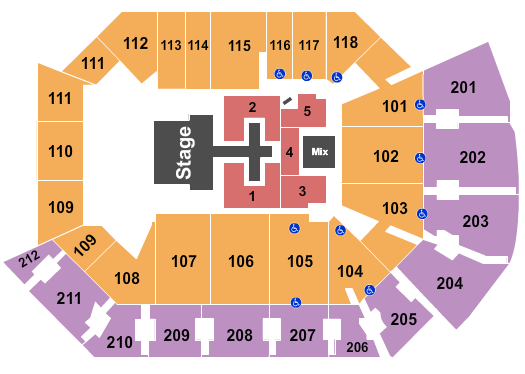 Addition Financial Arena Chris Tomlin 1 Seating Chart