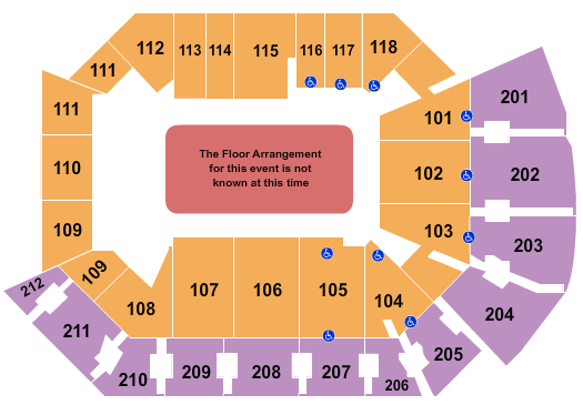 Addition Financial Arena Generic Floor Seating Chart