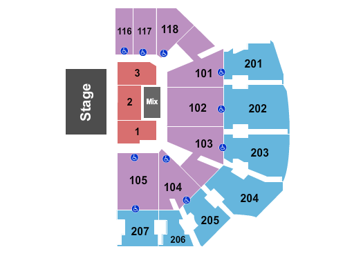 Addition Financial Arena Half House 2 Seating Chart