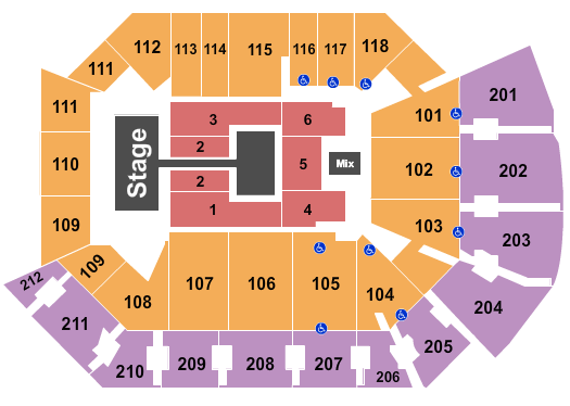 Addition Financial Arena Kirk Franklin Seating Chart