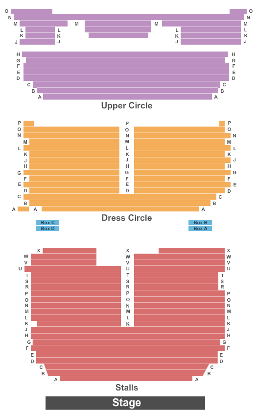 Adelphi Theatre End Stage Seating Chart