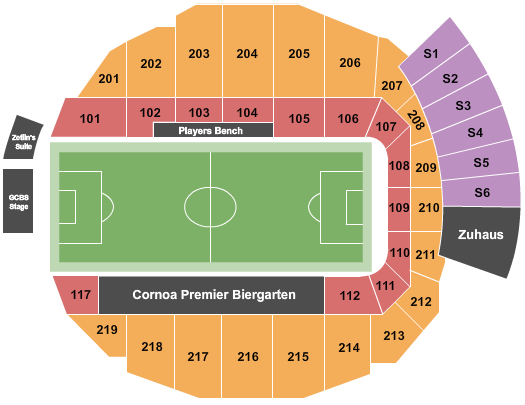 seating chart for Adirondack Bank Center at Utica Memorial Auditorium - Soccer - eventticketscenter.com