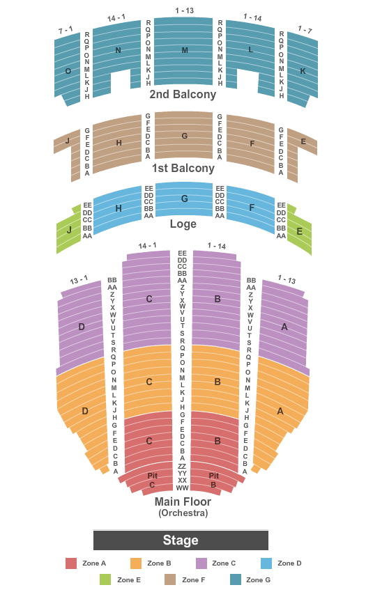 Alder Theatre Seating Chart for Sebastian Maniscalco Concert Tickets