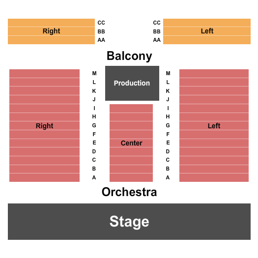 Aeolian Hall End Stage Seating Chart