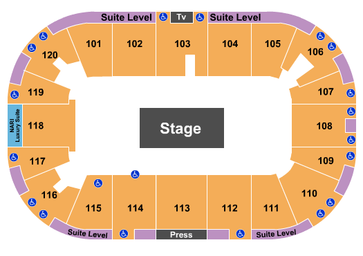 Agganis Arena Center Stage 2023 Seating Chart