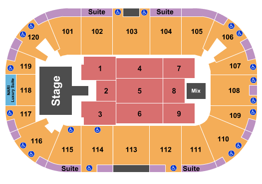 Agganis Arena Christian Nodal Seating Chart