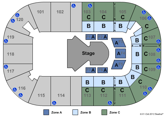 Agganis Arena Cirque Zone Seating Chart