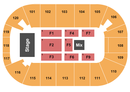 Agganis Seating Chart